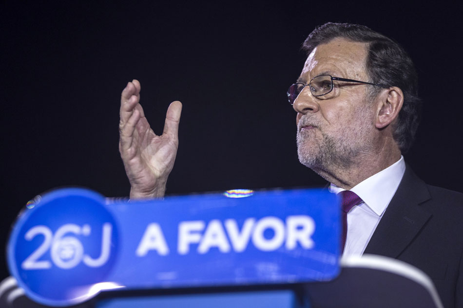 El candidato del PP a la presidencia del Gobierno, Mariano Rajoy.