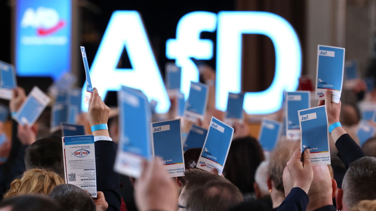 Imagen de archivo de un mitin de AfD, la ultraderecha alemana. EP