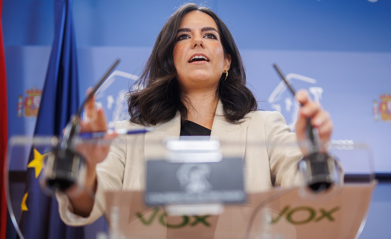La portavoz de Vox en el Congreso de los Diputados, Pepa Millán. EP