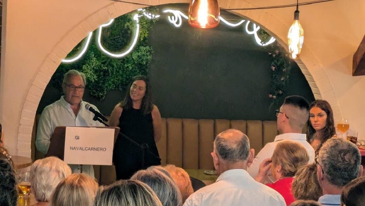 Ana Millán y Amalio Mejías en las fiestas de Navalcarnero