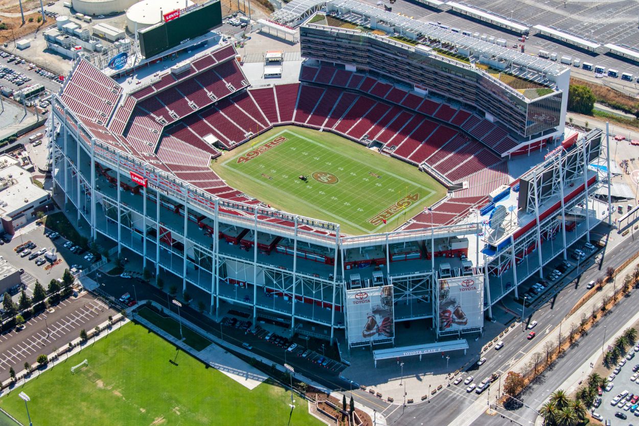 Levi’s Stadium, en Santa Clara (California). Allí juega el equipo de fútbol americano San Francisco 49ers