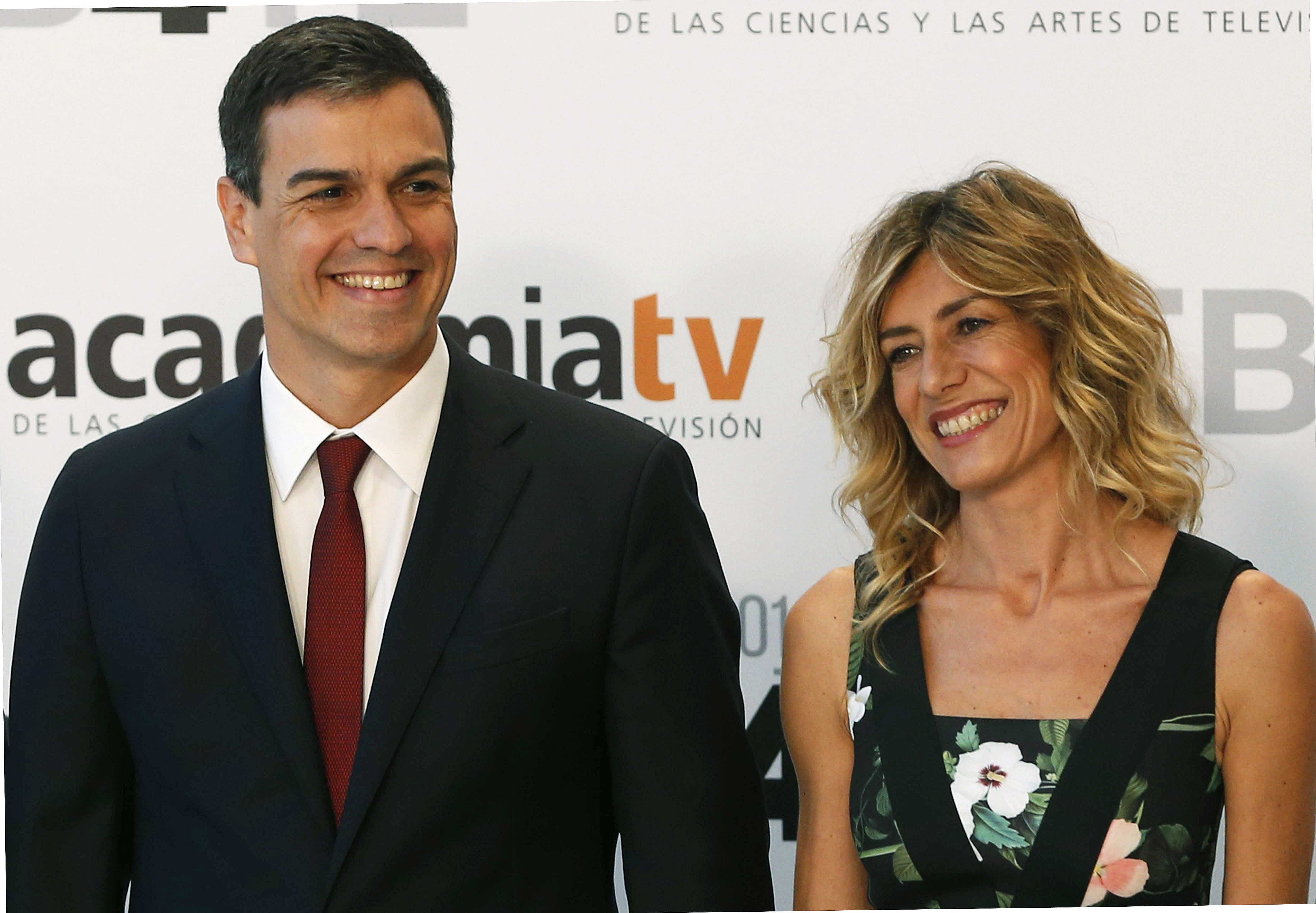 El presidente de España, Pedro Sánchez, y su esposa Begoña Gómez. EP