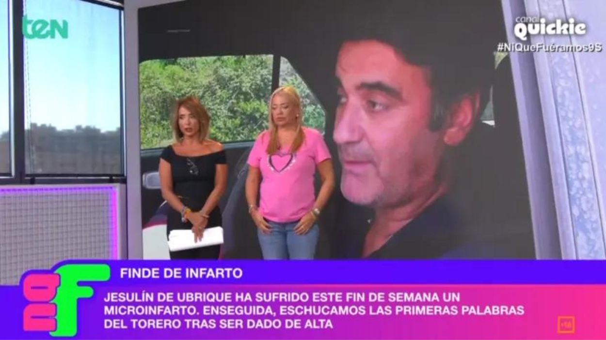 María Patiño y Belén Esteban, en 'Ni que fuéramos Shhh'. Canal Quickie