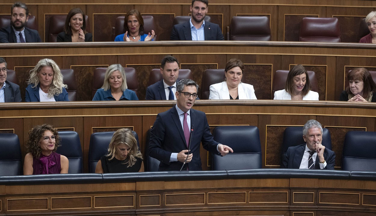 Imagen de archivo de ministros del Gobierno en el Congreso. EP