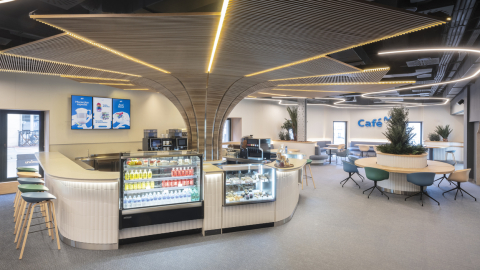 Movistar Café, uno de los servicios del nuevo Espacio Movistar. Imagen @juanbaraja