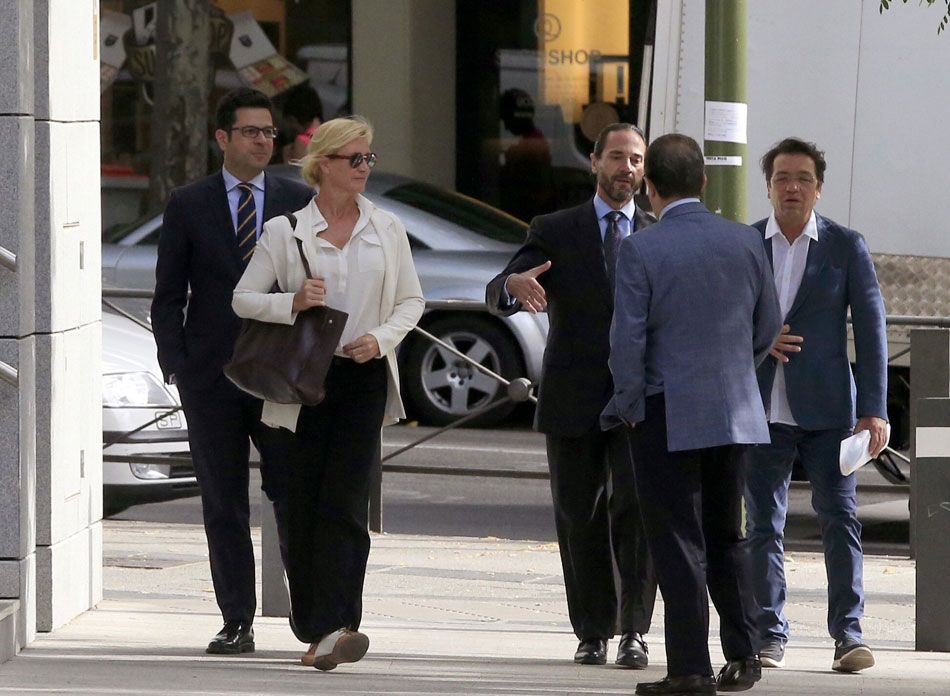 Imagen de archivo de Ana Duato tras comparecer ante el juez en la Audiencia Nacional