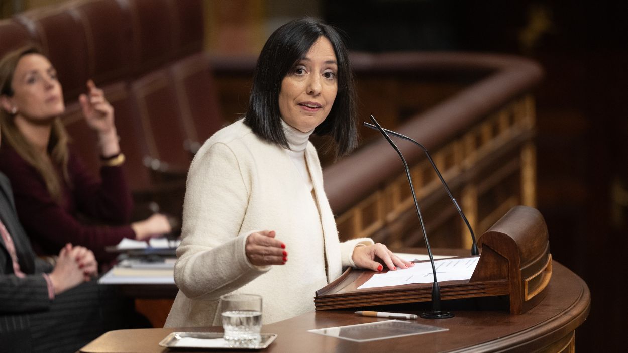 La socialista Mercedes González en el Congreso de los Diputados. EP.