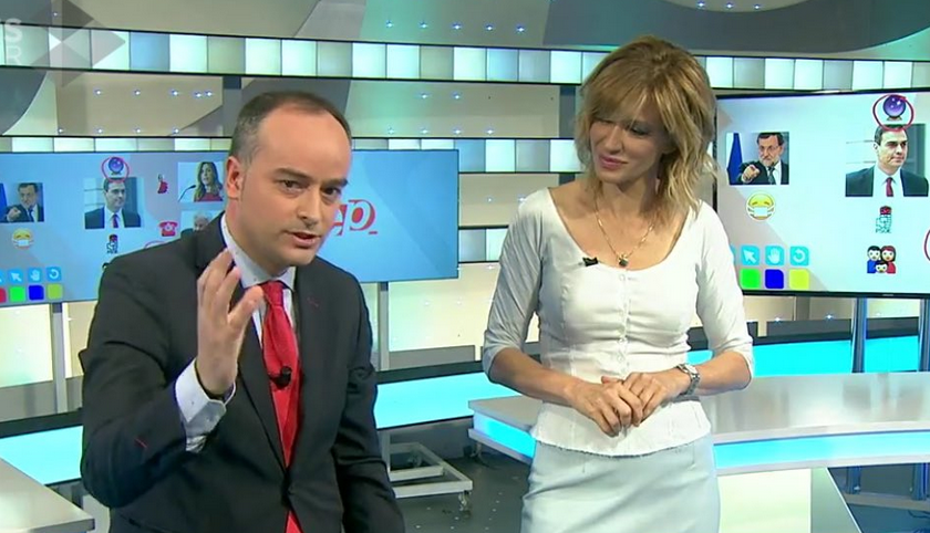 Susanna Griso y su 'gurú', el hombre que movía los hilos de Monago. Captura de Antena 3TV