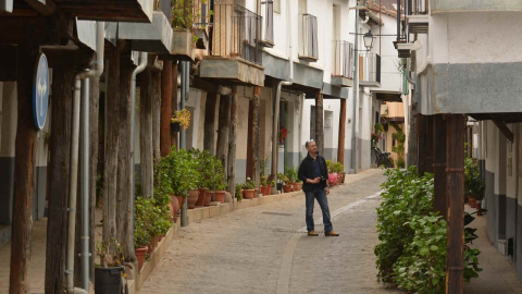 Soportales de una callejuela de Guadalupe, Cáceres (Foto: Turismo Junta de Extremadura)