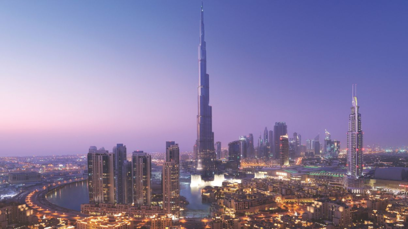 El rascacielos Burj Khalifa, en Dubai, ofrece unas vistas espectaculares © Turner Construction Company