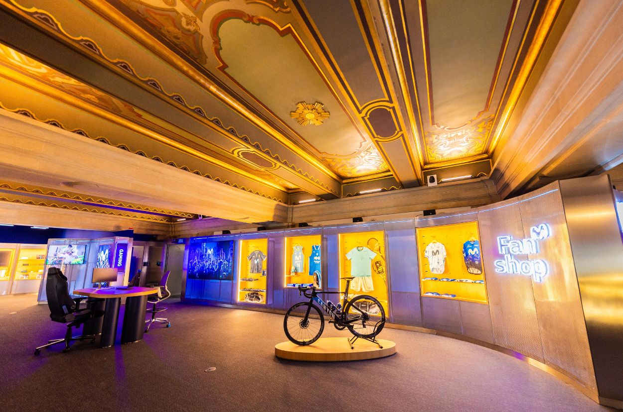 Así es el nuevo Espacio Movistar, que aúna tecnología y entretenimiento. (Foto: Telefónica)