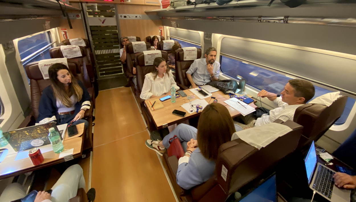 Participantes del Tren de la inversión, organizado por Renfe y Al Andalus Innovation Venture