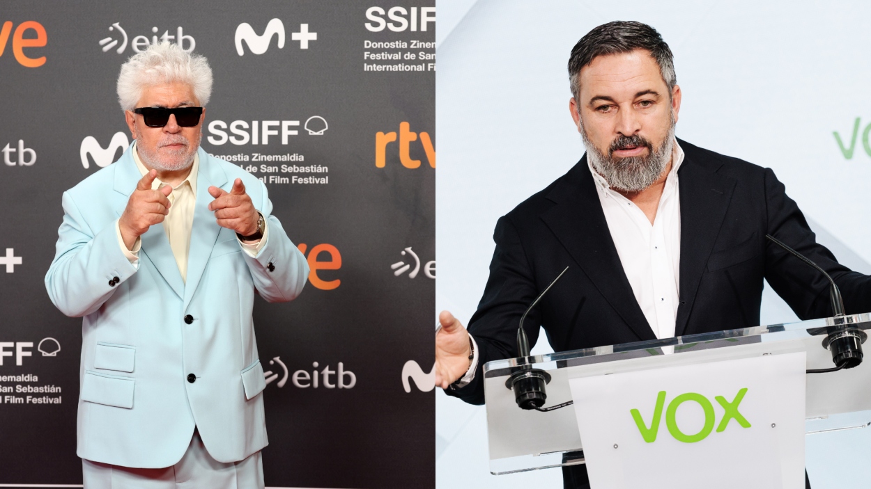 Pedro Almodóvar y Santiago Abascal. Elaboración propia/archivo.