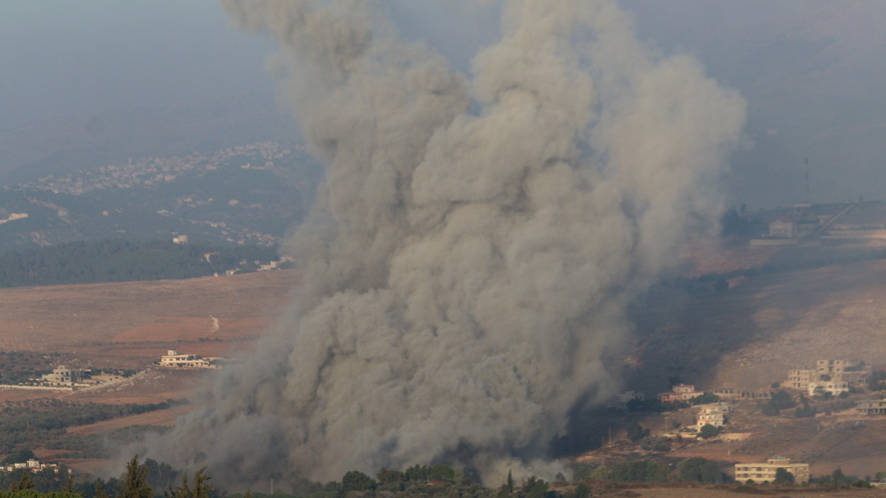 Bombardeo de Israel en Mashghara. EP