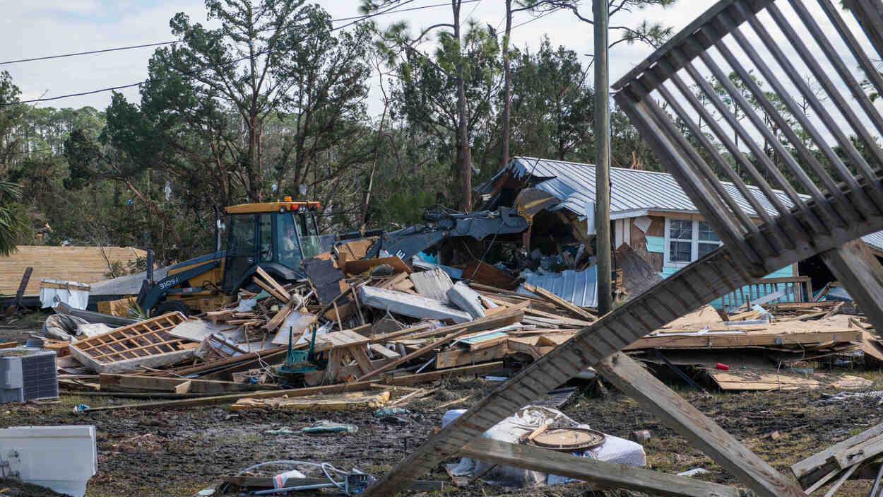 Destrucción causada por el huracán 'Helene' a su paso por Keaton Beach, Florida. EP