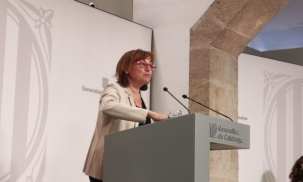 La portavoz del Govern de Cataluña y consejera de Vivienda, Silvia Paneque. EP