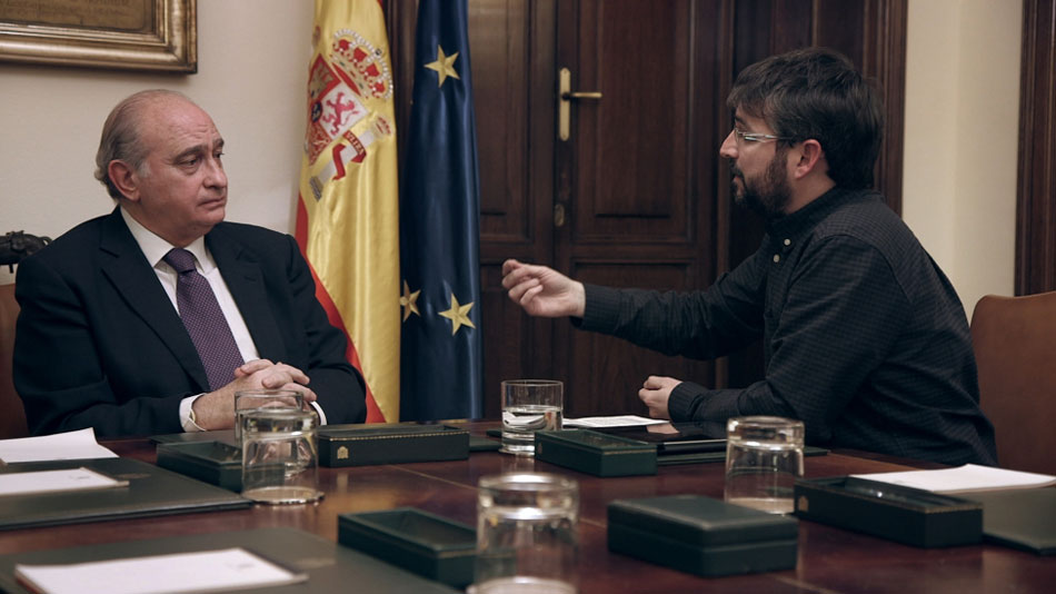 Jorge Fernández Díaz durante un momento de su entrevista en 'Salvados' en febrero de 2015