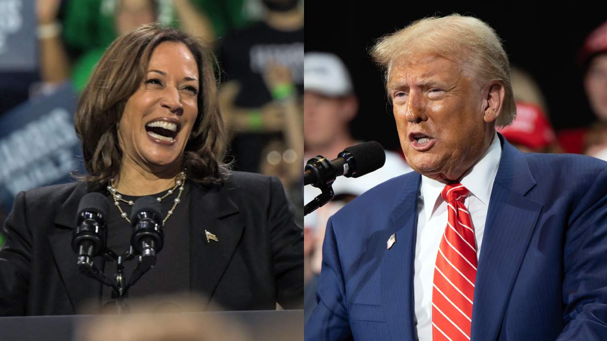 Kamala Harris y Donald Trump. Elaboración propia