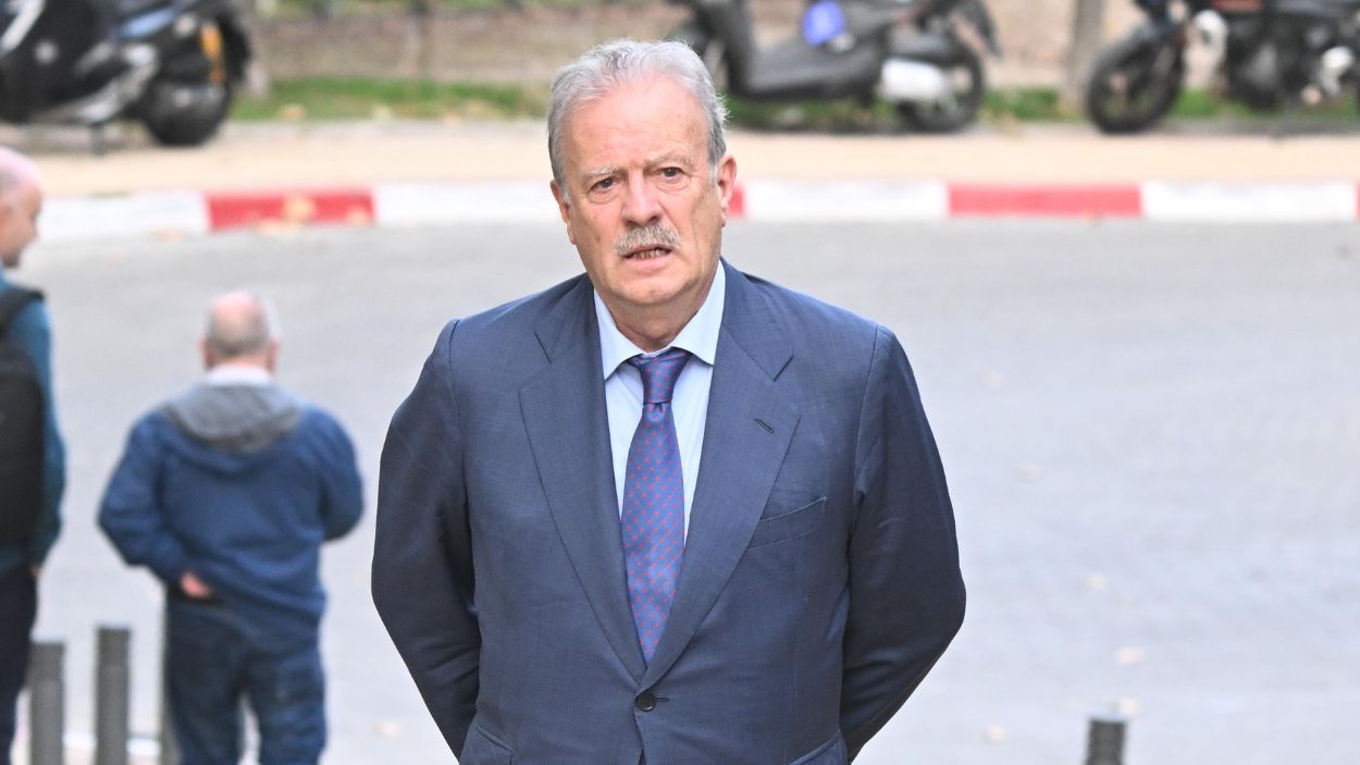Manuel Campo Vidal, en el último adiós a Mayra Gómez Kemp. EP