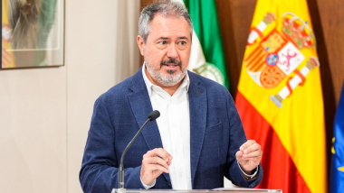 El secretario general del PSOE de Andalucía y Portavoz del Grupo Parlamentario Socialista, Juan Espadas. EP
