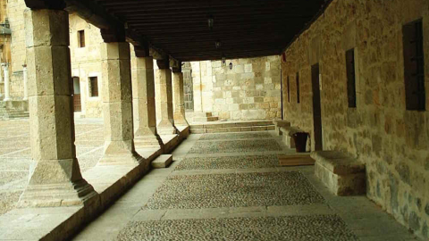 Arcos de la plaza Mayor de Peñaranda de Duero, en Burgos (Foto Ayuntamiento de Peñaranda de Duero)