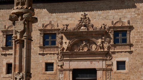 Detalle de la fachada del Palacio de los Condes de Miranda (Foto Ayuntamiento de Peñaranda de Duero)