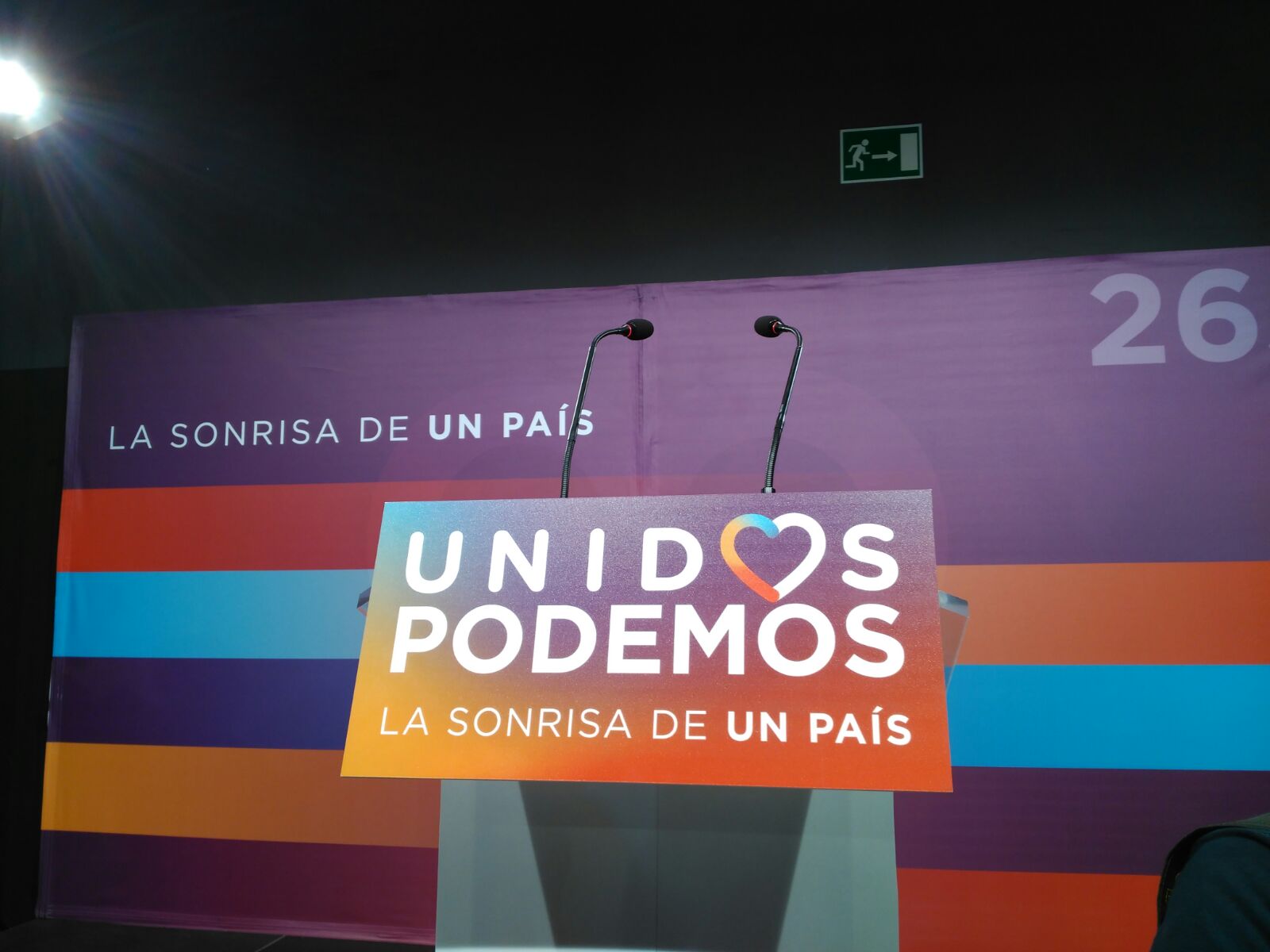 El teatro Goya, sede temporal de Podemos para seguir los resultados