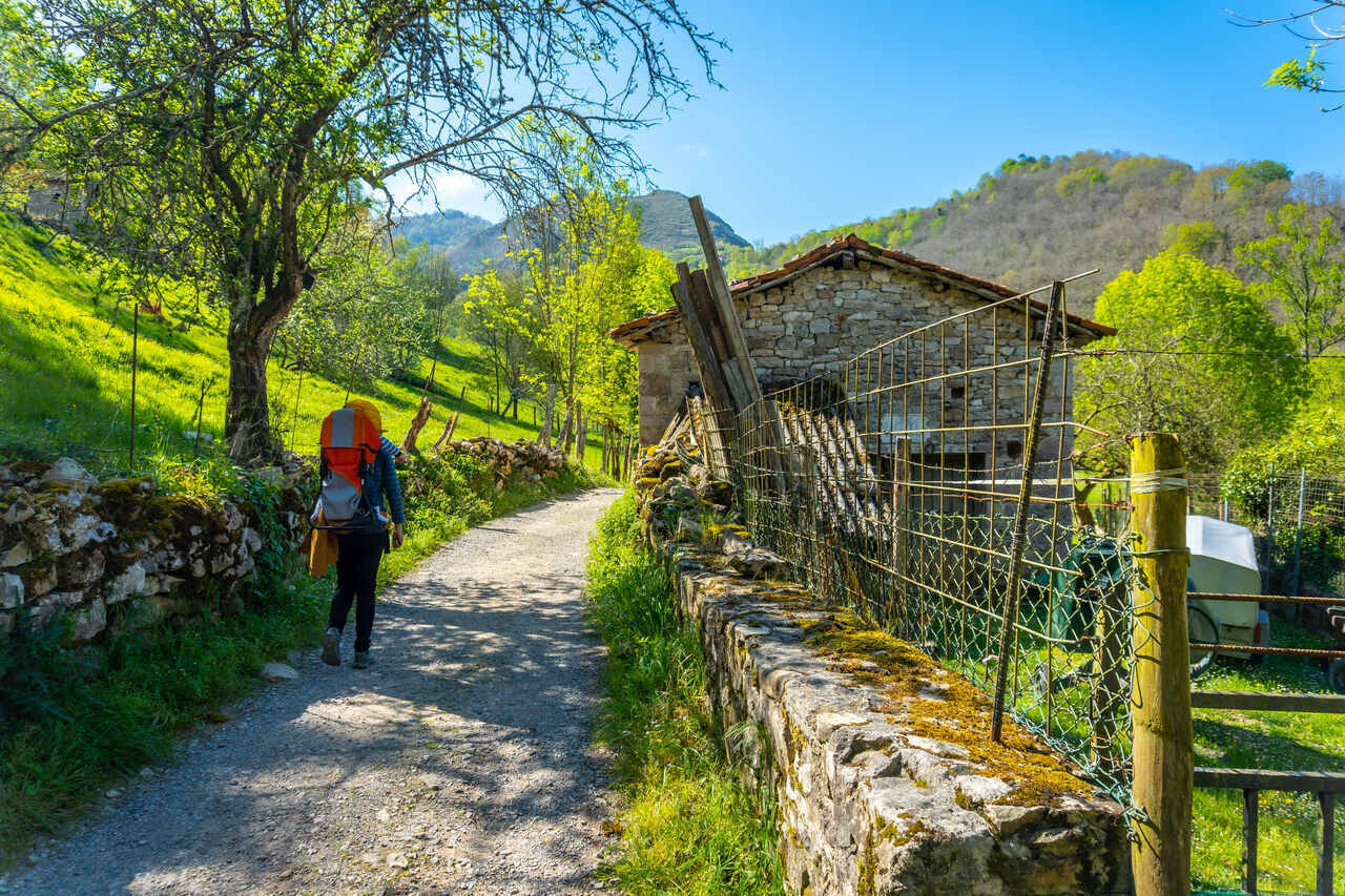 Peregrino haciendo el Camino de Santiago