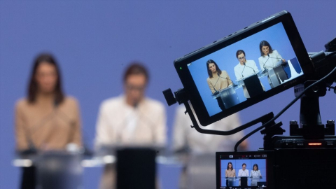 Las coportavoces de Más Madrid Rita Maestre, Mónica García y Manuela Bergerot, durante una rueda de prensa, a 28 de octubre de 2024, en Madrid (España). 