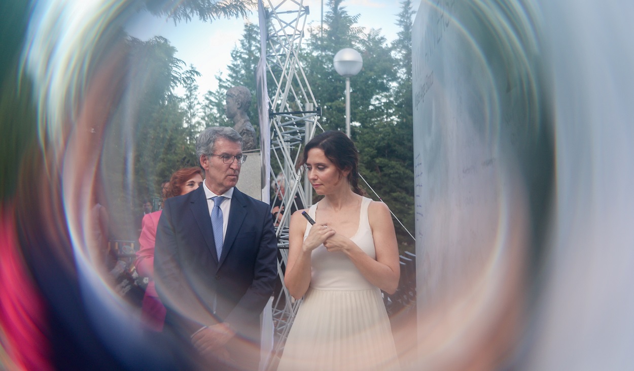 Alberto Núñez Feijóo e Isabel Díaz Ayuso en una imagen de archivo. EP