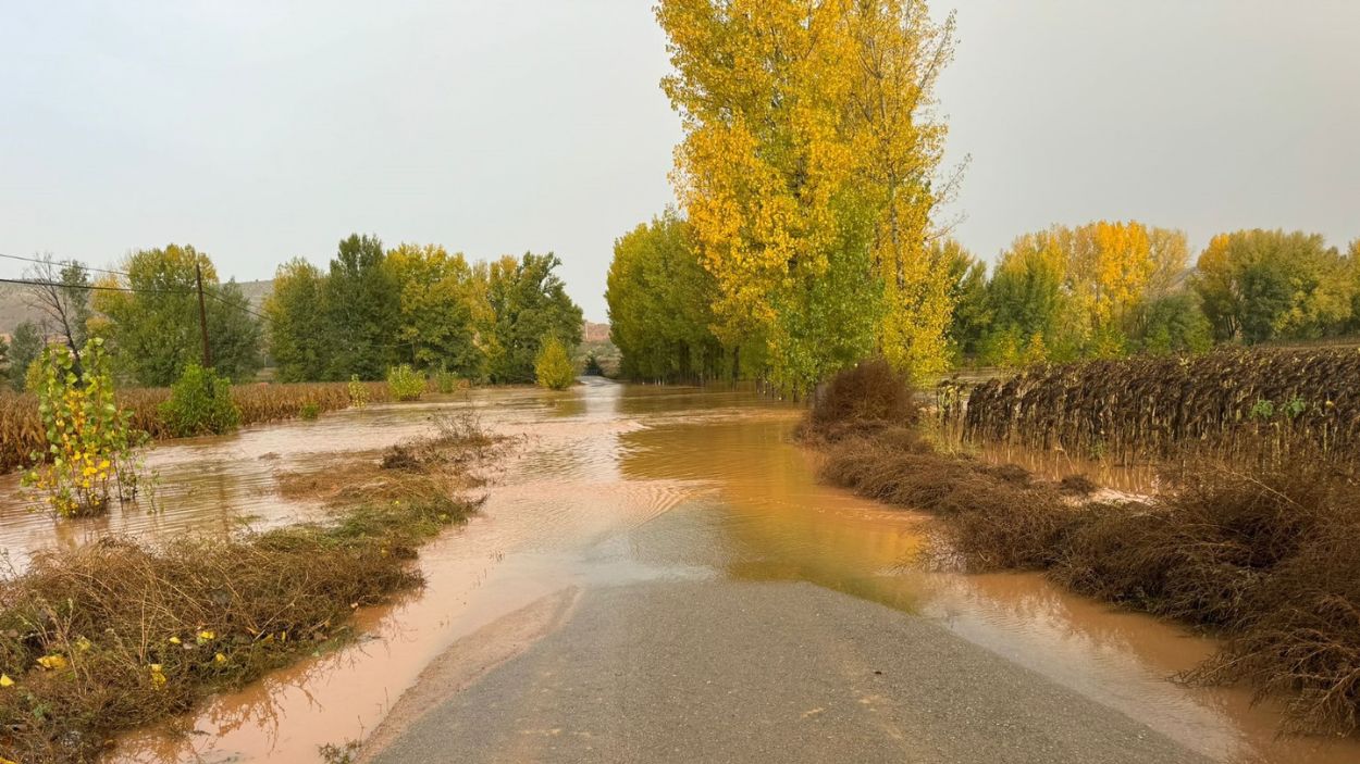 La DANA causa desbordamientos y obliga a cortar cuatro carreteras en Teruel