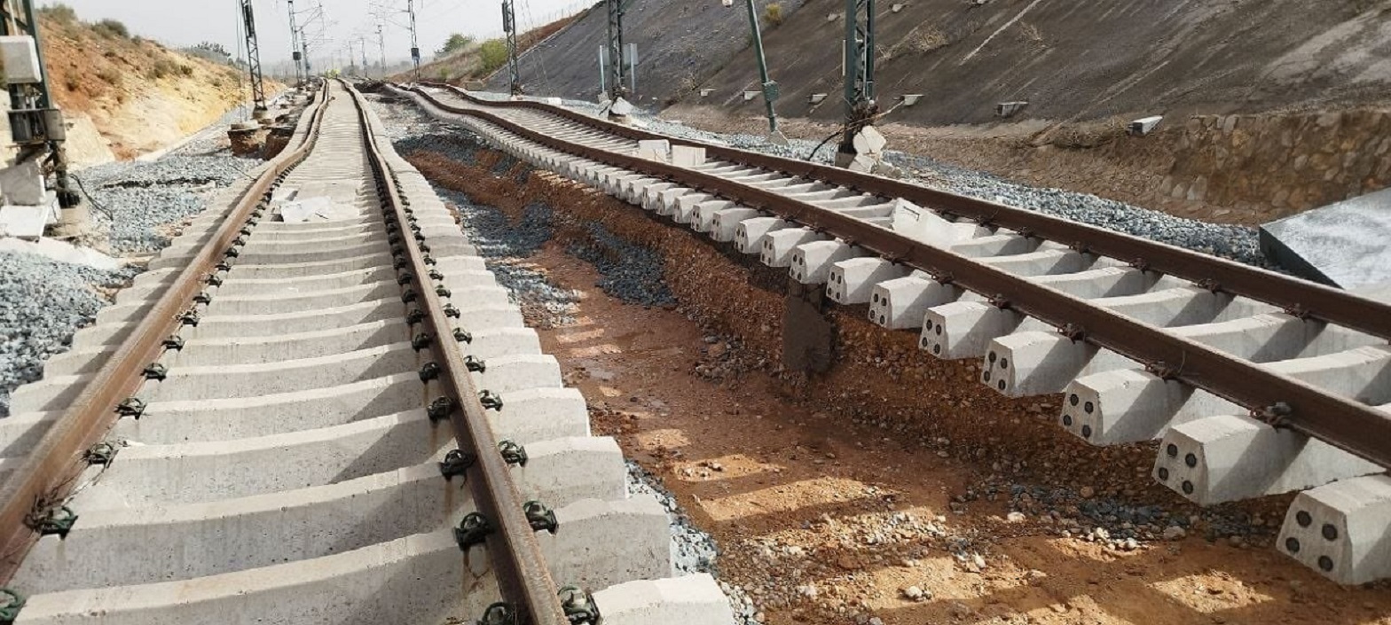 Daños en la infraestructura ferroviaria por la DANA. EP