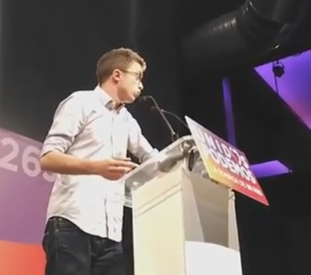 Errejón, uno de los primeros en analizar el "no sorpasso" de Podemos