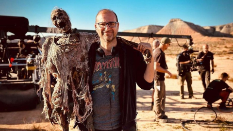Paco Cabezas, en Planerón de Belchite durante 'The Walking Dead: Daryl Dixon'