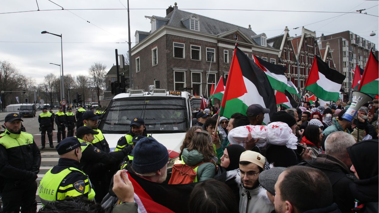 Protestas Amsterdam. EP