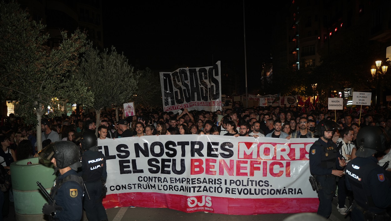Manifestación contra la mala gestión de la crisis de la DANA en Valencia. EP