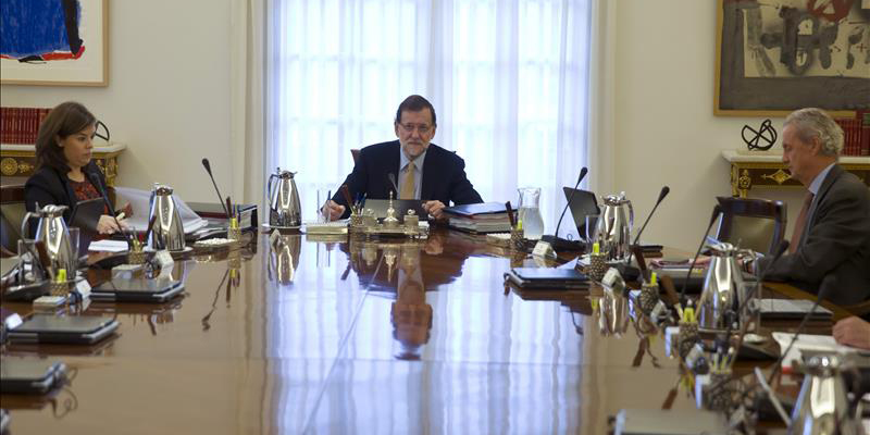 Imagen de archivo de Mariano Rajoy presidiendo un Consejo de Ministros