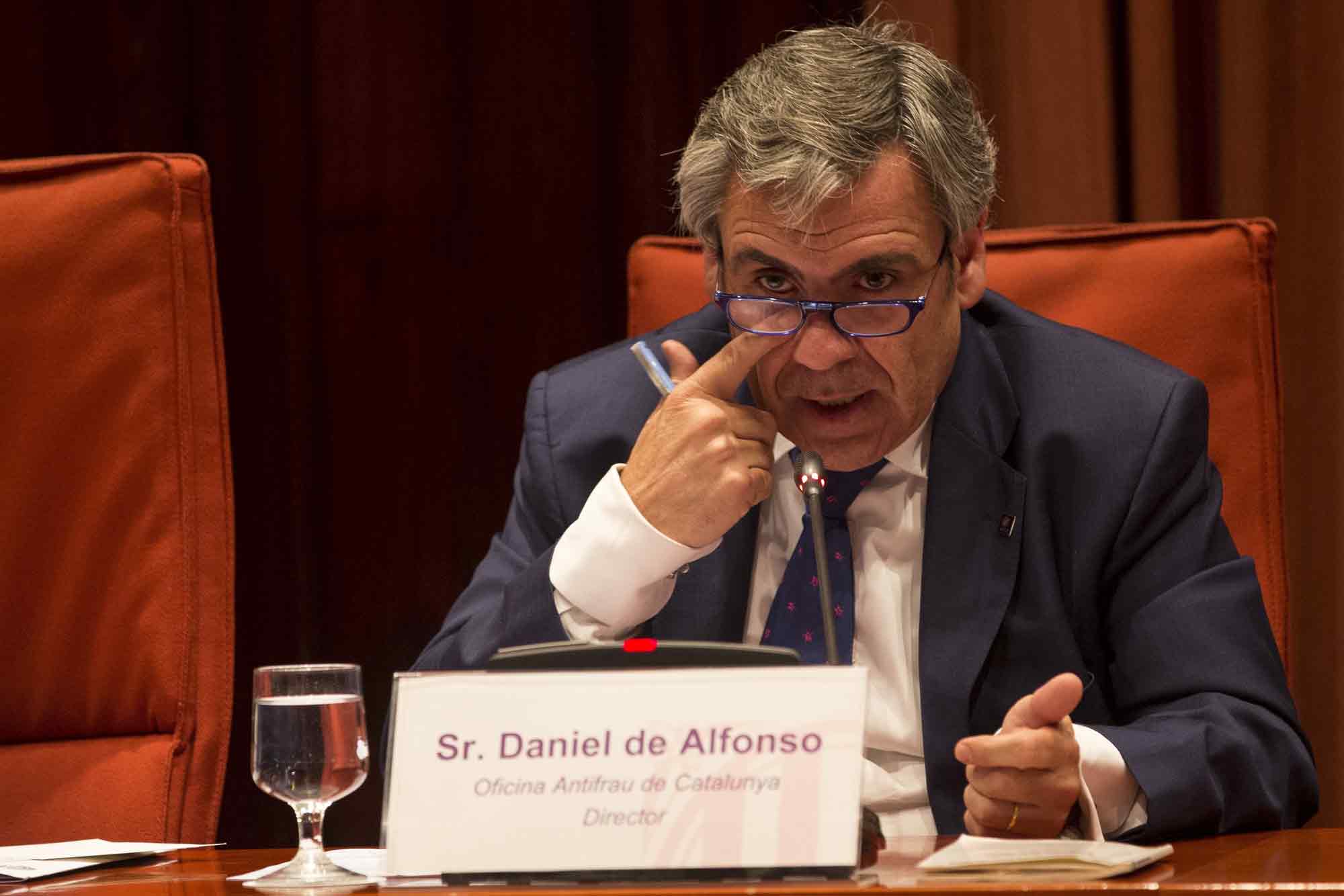 Daniel de Alfonso, exdirector de la Oficina Antifraude de Cataluña, durante una comparecencia ante el Parlament