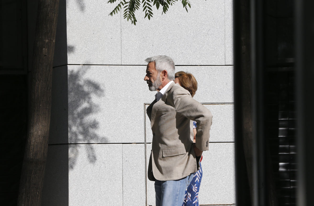El actor Imanol Arias, a su llegada a la Audiencia Nacional