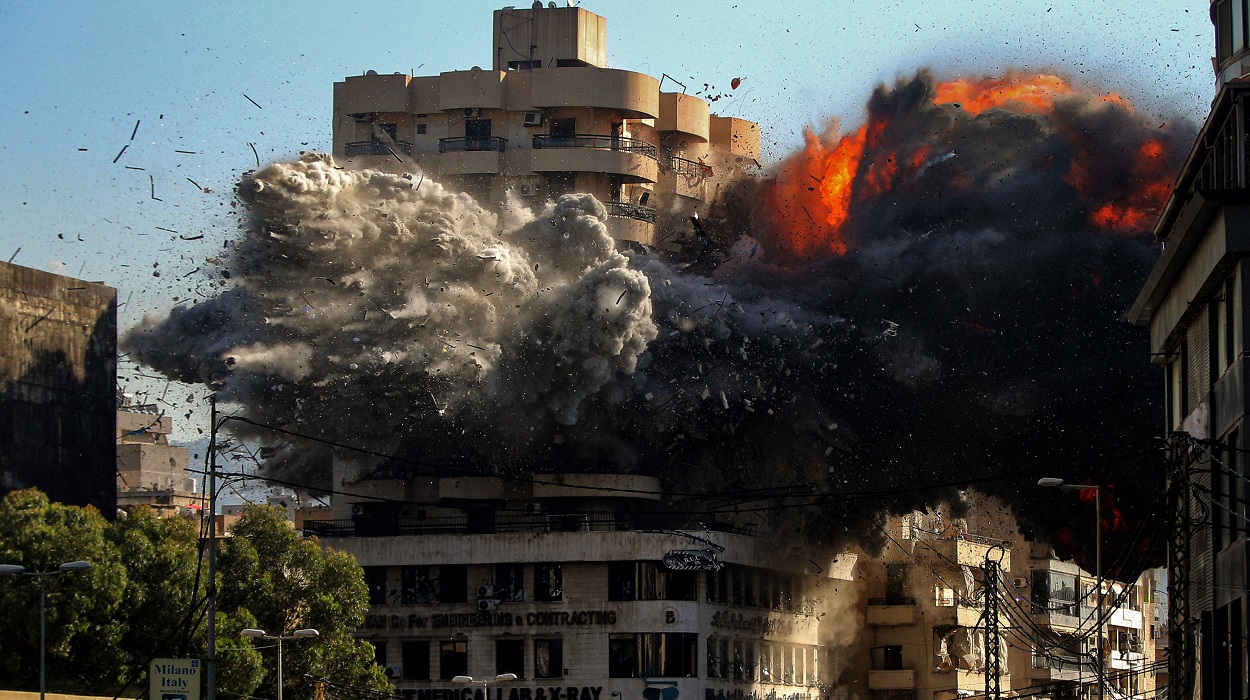 Explosión tras un ataque en Beirut (Líbano). EP
