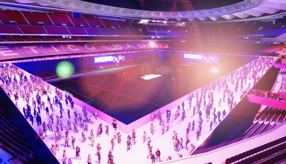 ‘Madrid On Ice’ Riyadh Air Metropolitano se convierte en una de las mayores pistas de patinaje sobre hielo de Europa
