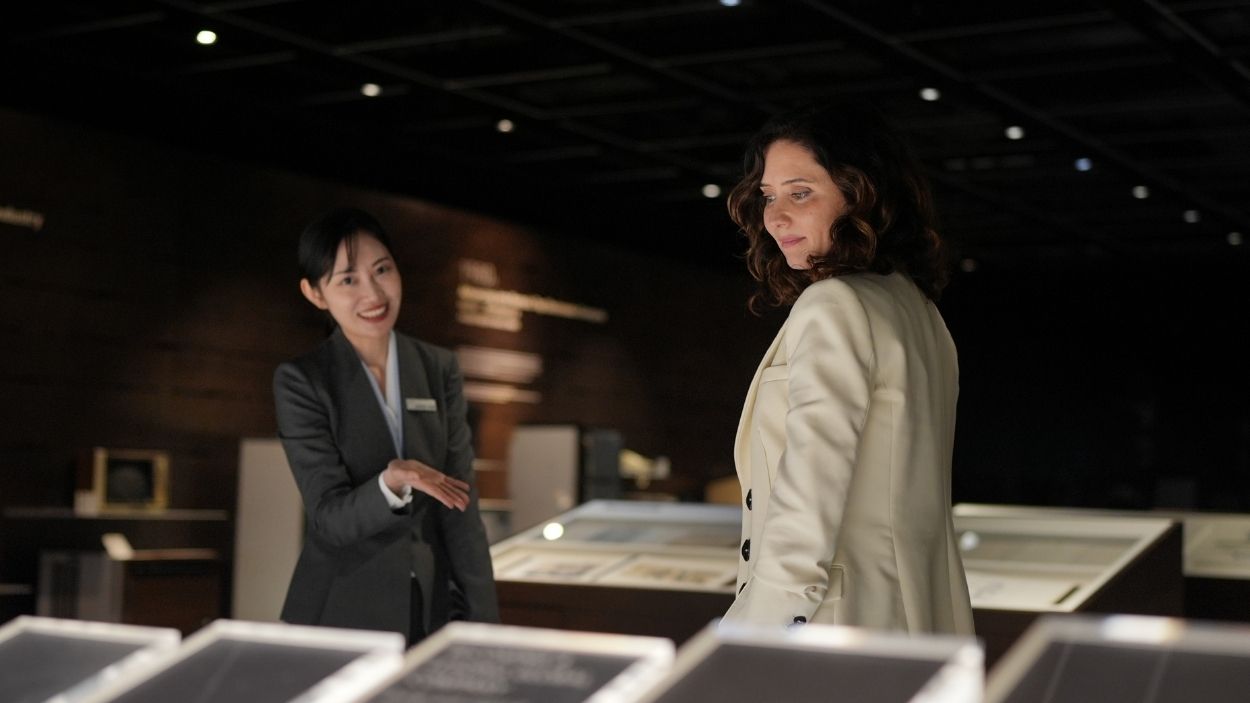 Isabel Díaz Ayuso en su viaje a Corea del Sur. 