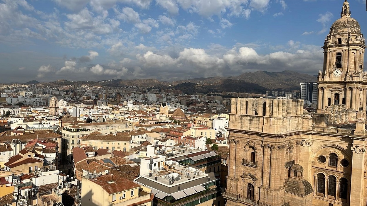 Vista aérea de la ciudad de Málaga. EP
