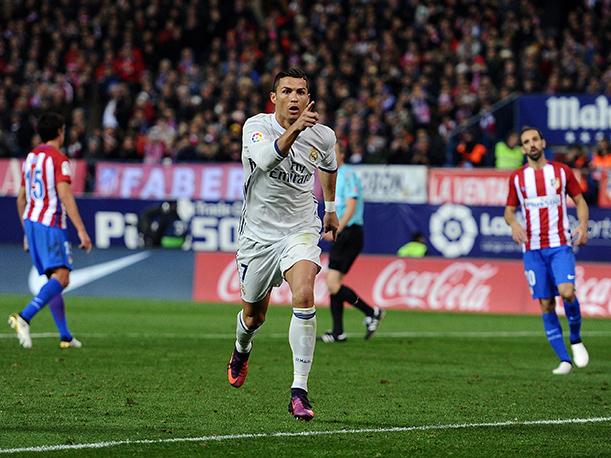 Image Cristiano Ronaldo celebra un gol al Atlético de Madrid.Cristiano Ronaldo celebra un gol al Atlético de Madrid.