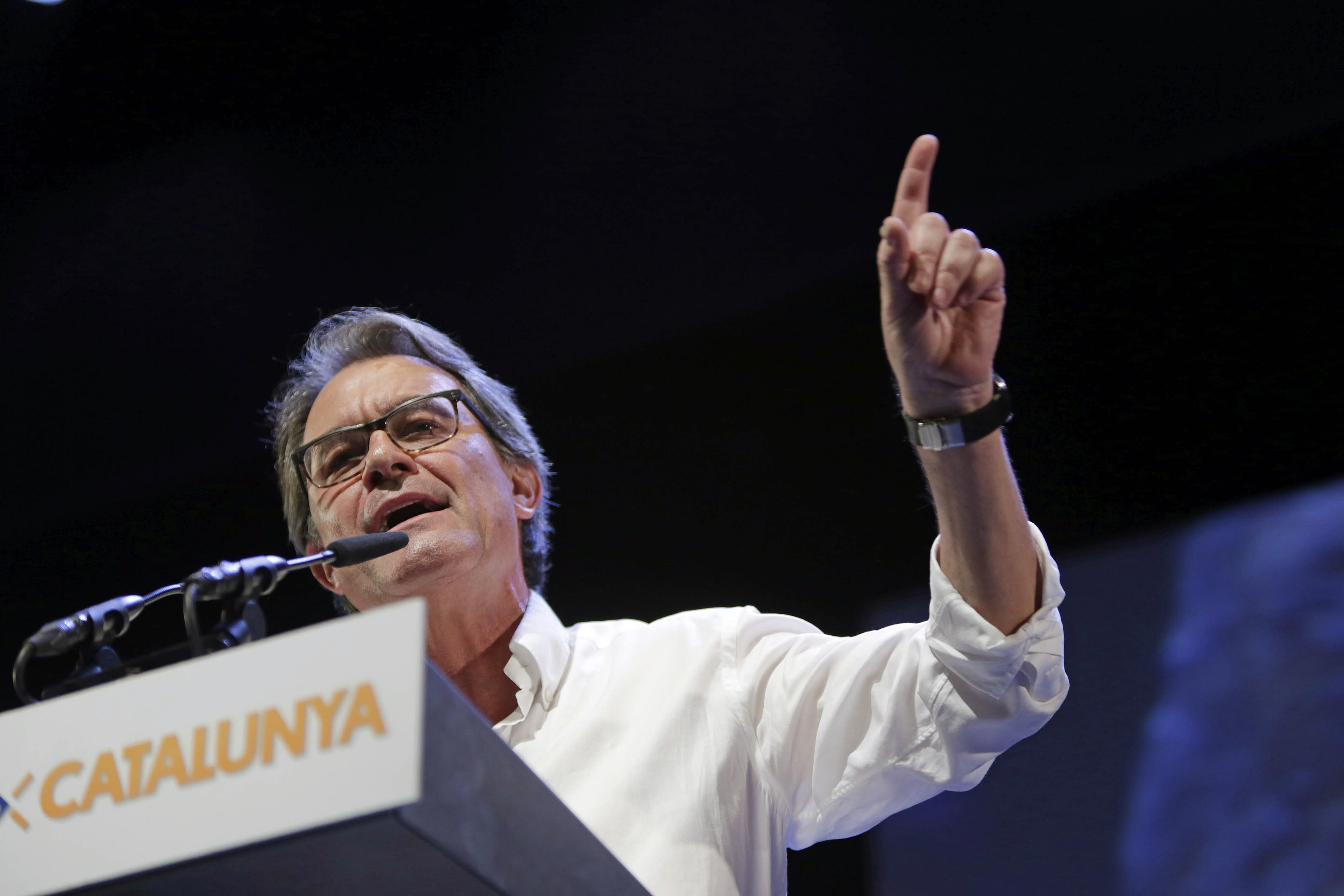 Artur Mas durante un acto electoral