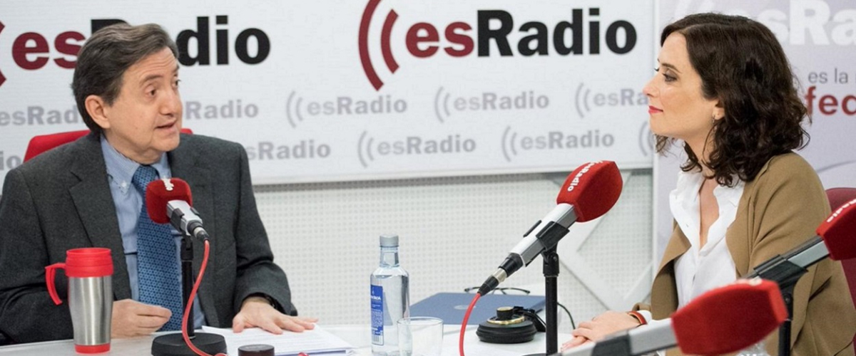 Aquelarre antisanchista de Losantos y Ayuso: “Este tío hizo que Madrid pareciera Sarajevo en guerra”