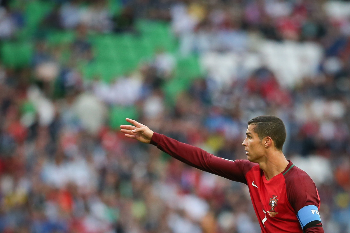 El jugador portugués Cristiano Ronaldo, durante un partido de la Copa Confederaciones