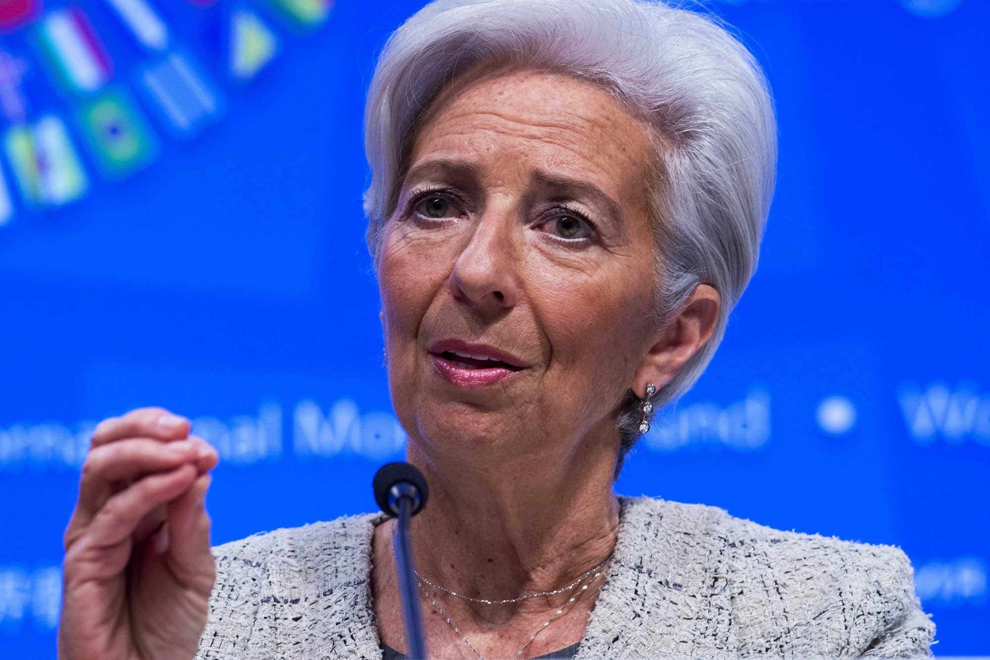 La directora gerente del Fondo Monetario Internacional (FMI), Christine Lagarde. 