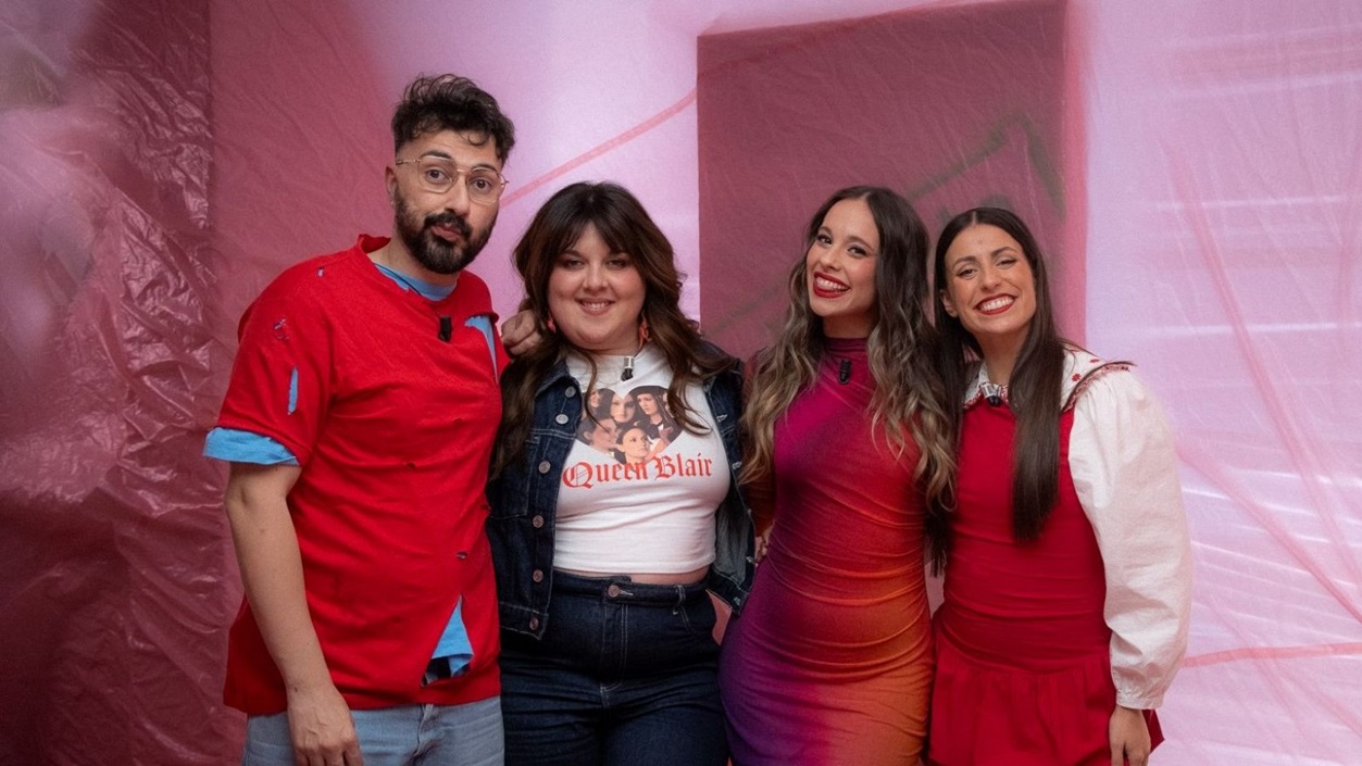 El elenco de 'Play Zeta': Bertus, Lalachus, Masi Rodríguez y Tamara García. RTVE