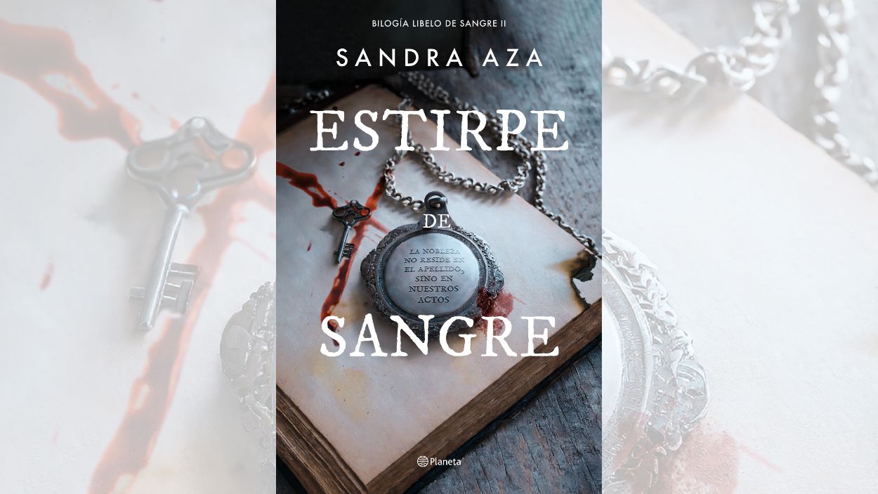 Portada de Estirpe de sangre, de la escritora Sandra Aza